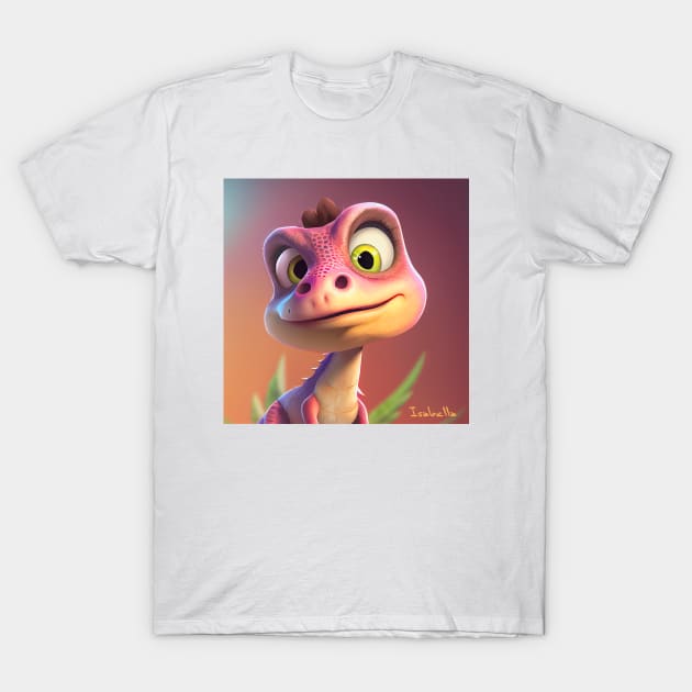 Baby Dinosaur Dino Bambino - Isabella T-Shirt by KOTOdesign